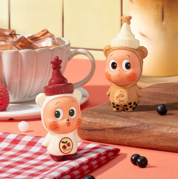 POP MART Other - POP MART Twinkle Twinkle Bubble Tea & Cherry Iced Tea Figures – Member Exclusive